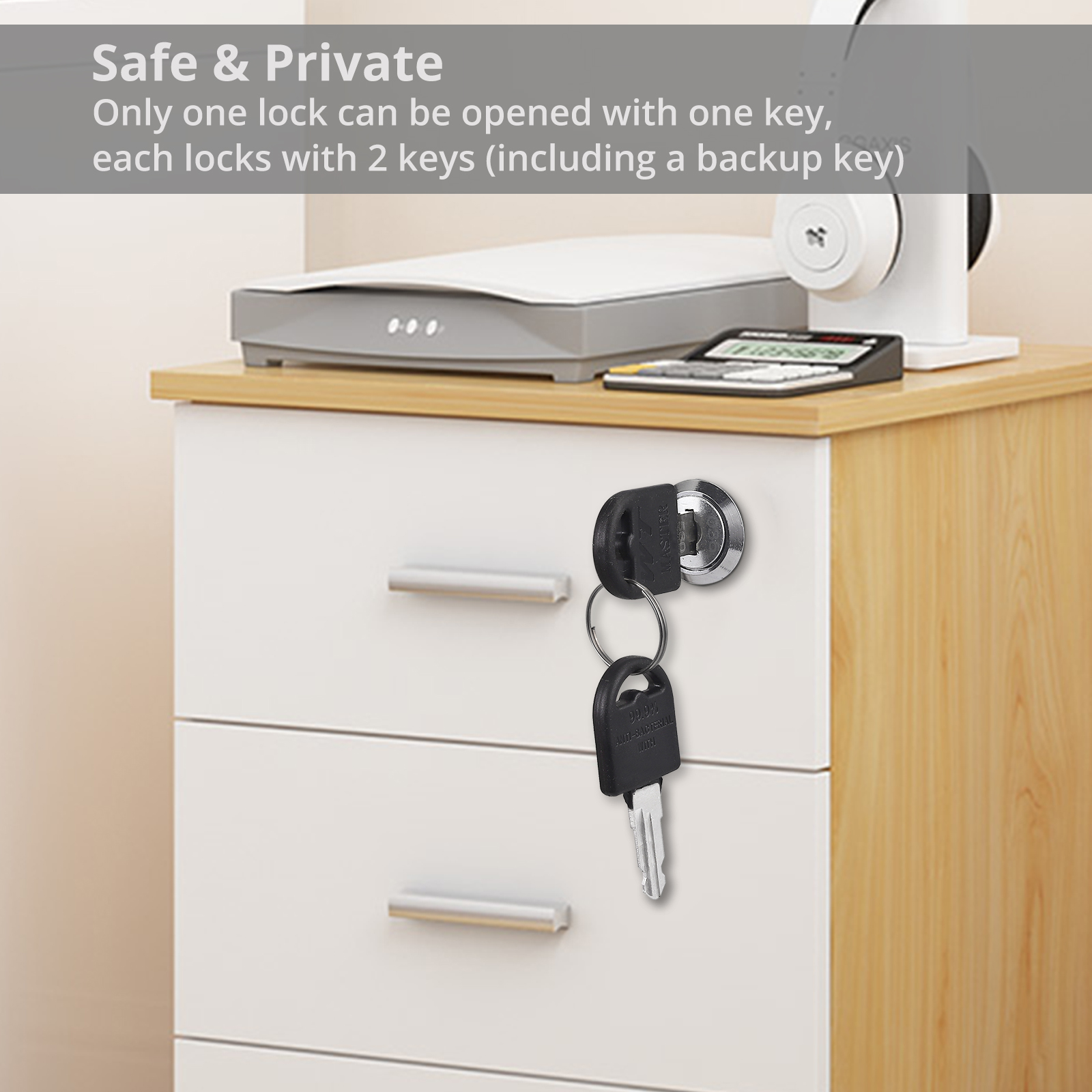 4x 20mm CamLock Keyed Cam Lock Keyed Alike Lock Door Drawer