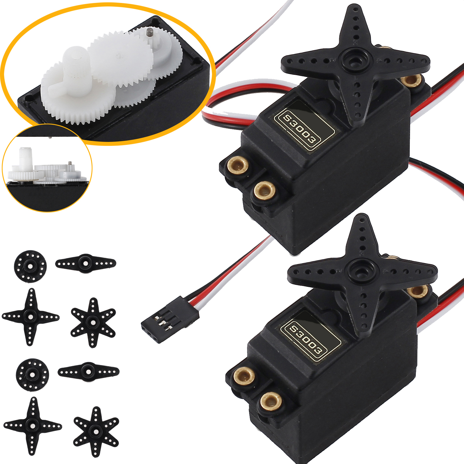 2PCS Standard High Torque Servo for S3003 RC Car Futaba Plane Boat