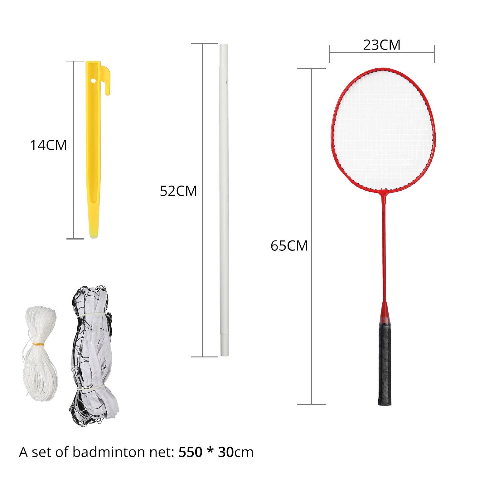 badminton pole specifications