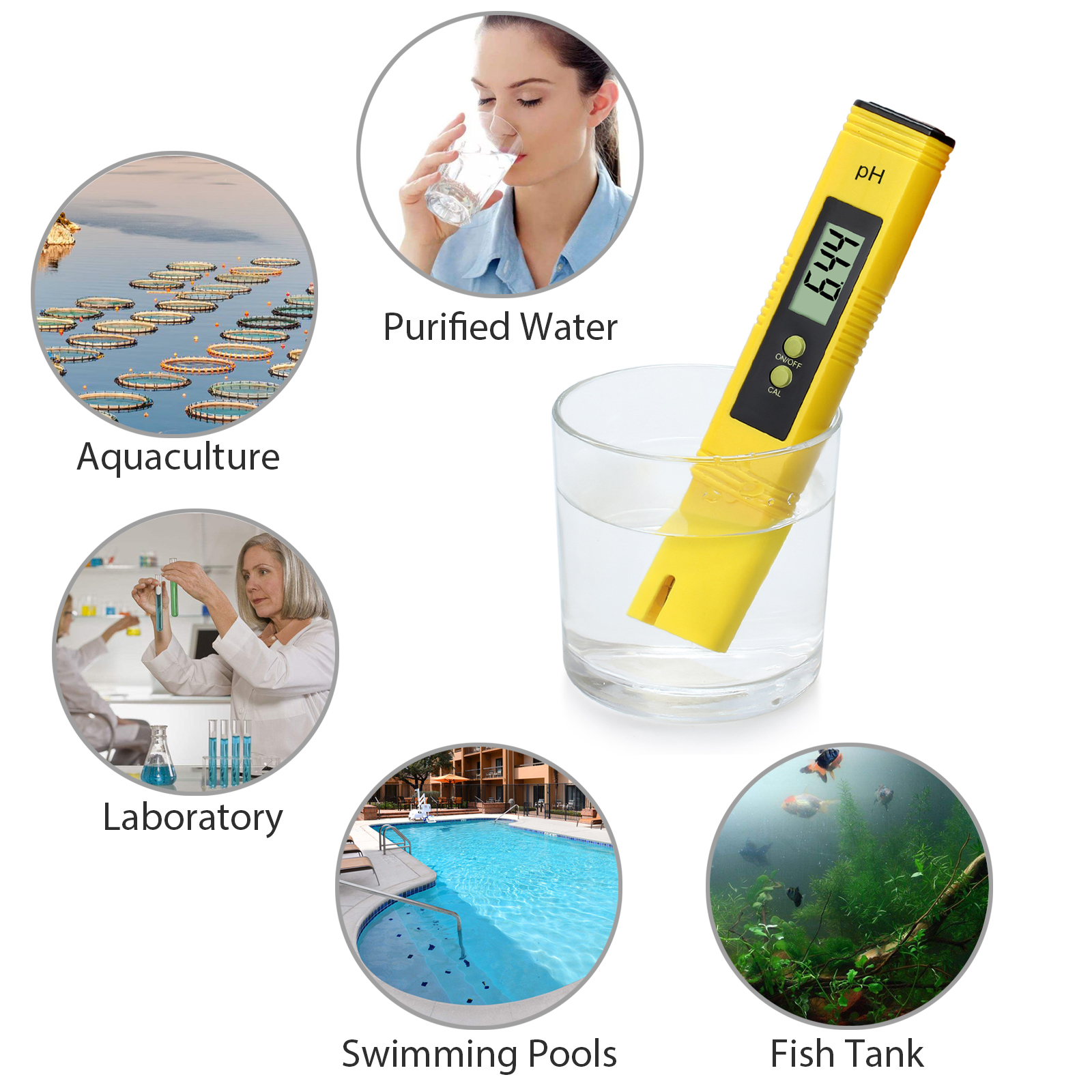 Tanice Digital PH Meter LCD PH Tester 0.01 PH High Accuracy Water Quality Tester for Household Drinking Water Aquariums Hydroponics Swimming Pools 