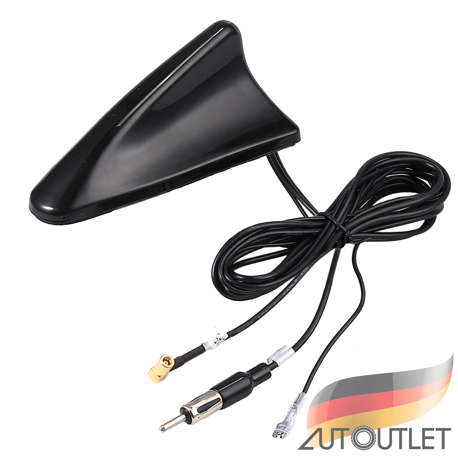 DAB DAB+ AM/FM Dachantenne Antenne Shark SMB 12V 5m Für