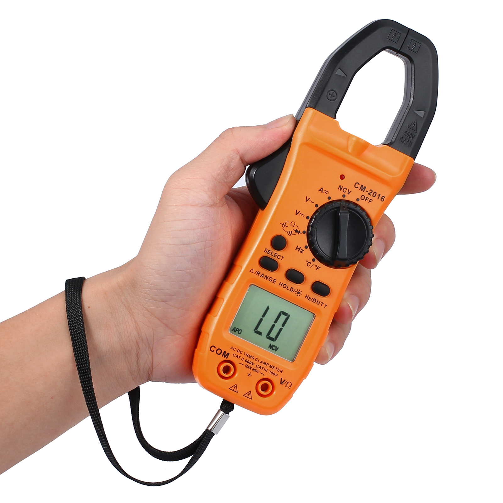 Digital Clamp Meter TRMS Multimeter AC/DC Current Voltage Resistance ...