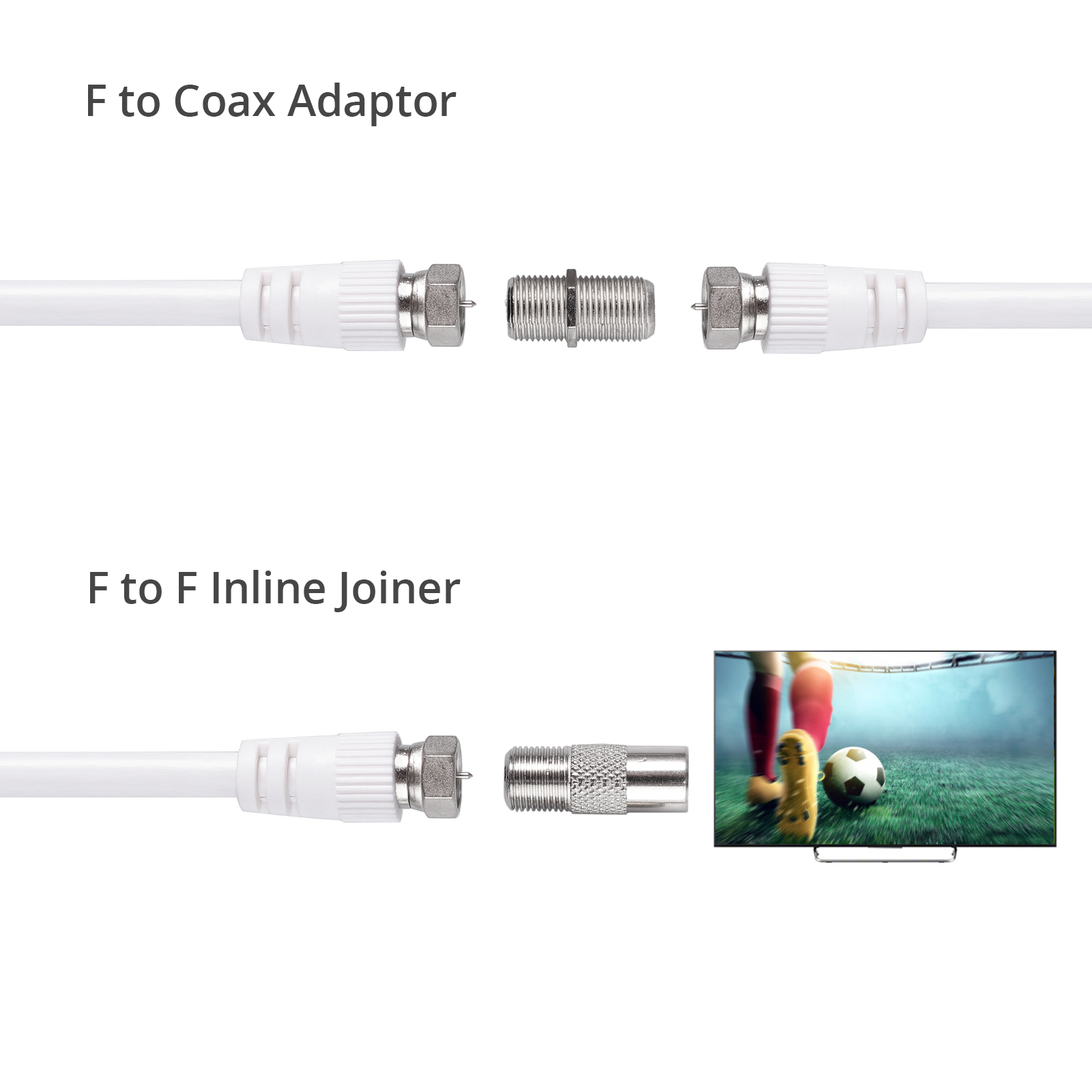 2fach Antennen Verteiler Weiche Switch UKW SAT FStecker