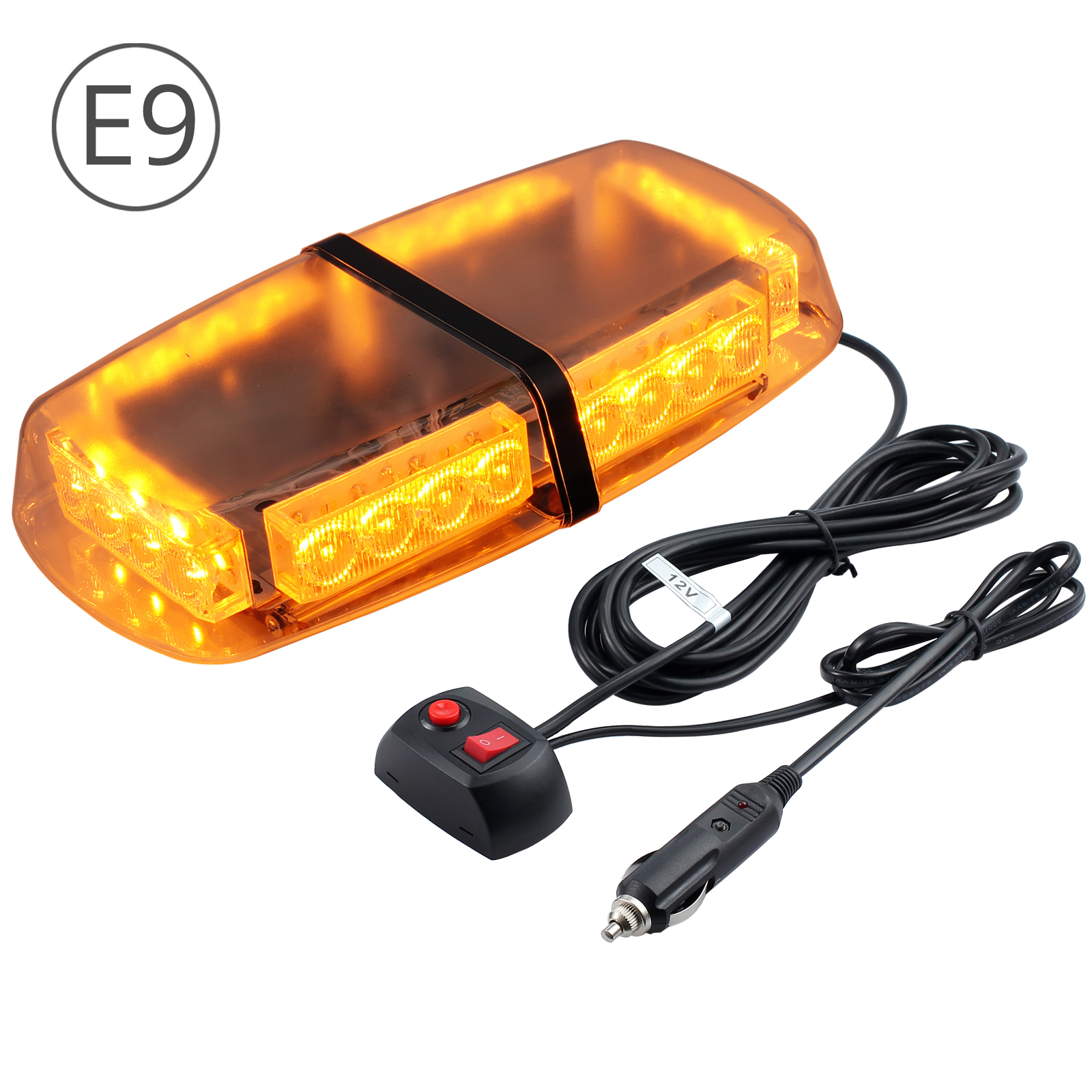 USB Wiederaufladbare magnetische Auto Notlicht, Auto Warnlicht Led Weißes  Licht Notlicht Gelbes Licht Blinklicht Verkehr stark magnetisch I