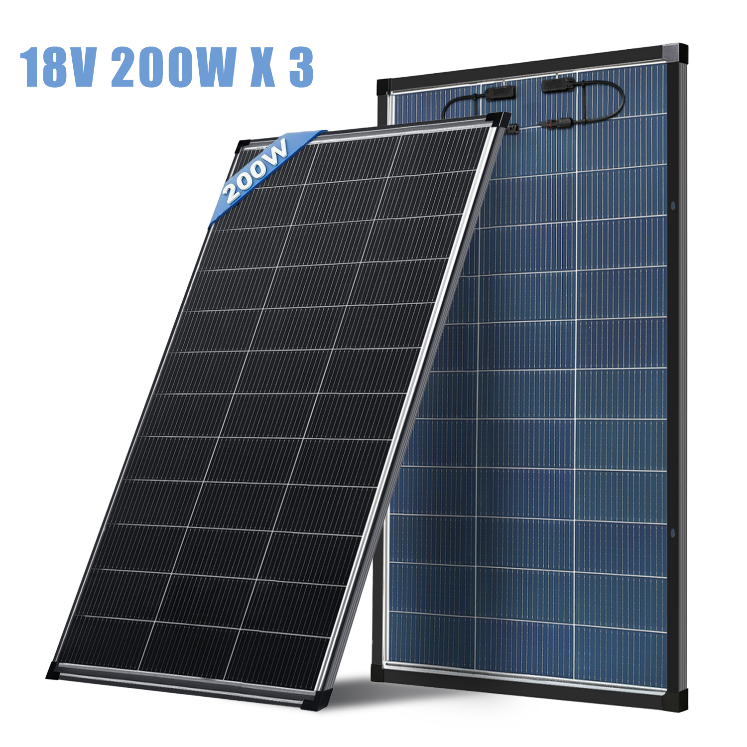 200W 400W 1000W Solar Panel N-Type 18BB Bifacial Home RV Off