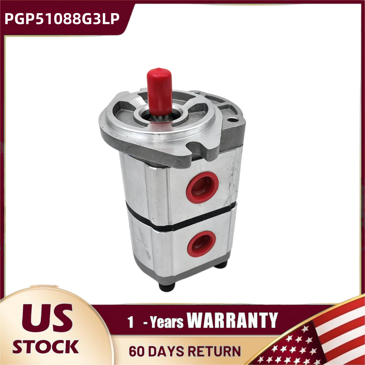 Two-Section Hydraulic Gear Pump PGP51088G3LP For AGT Skid Steer Loader KTT23 New