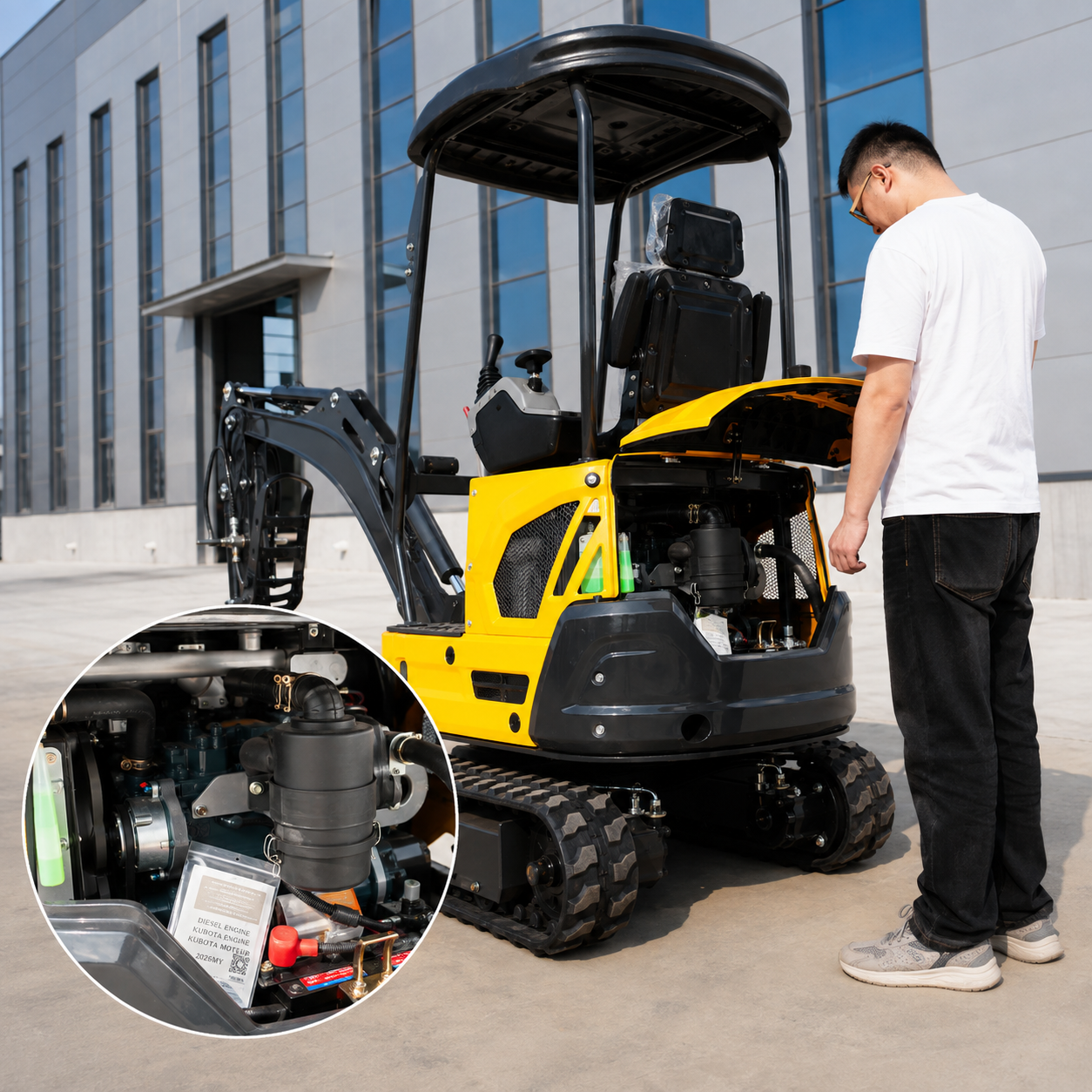 Kubota D722 Diesel Mini Excavator