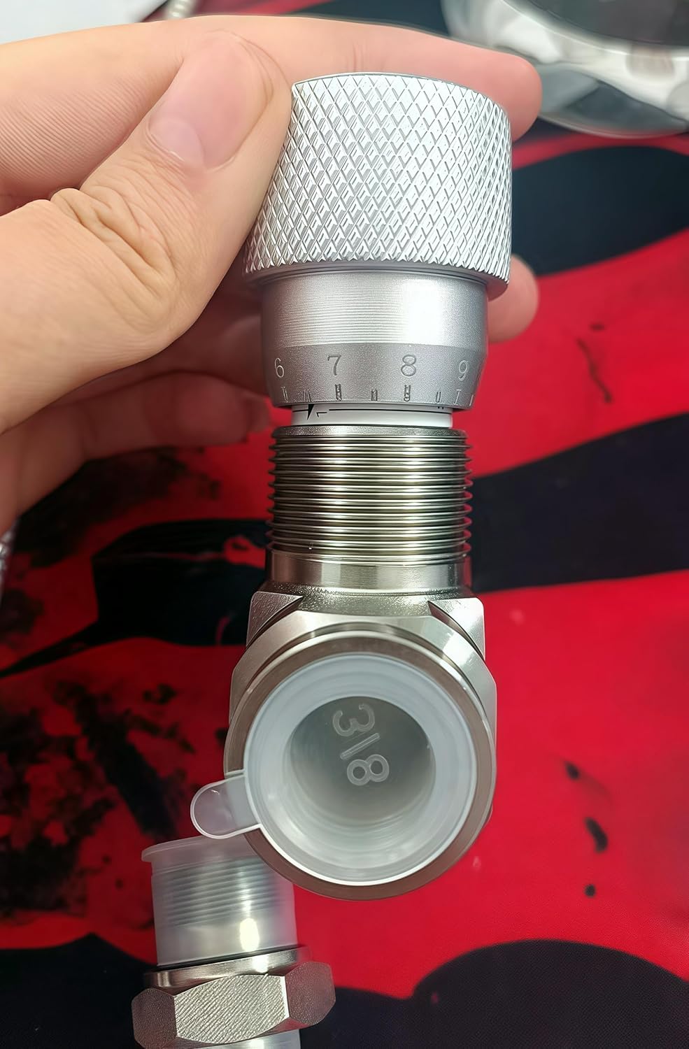 STB-G1/4 Mini Excavator Hydraulic Flow Control Valve, Chrome Plated Carbon Steel Fits AGT & Similar Models