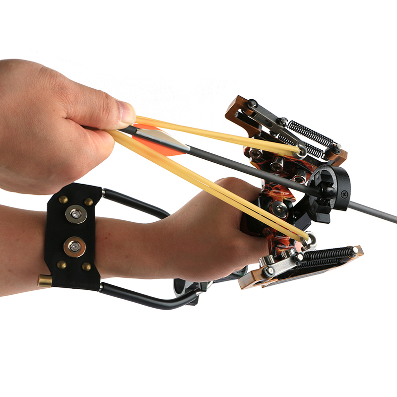 Hunting Slingshot Fishing Catapult Shooting Arrows with Arrow Rest