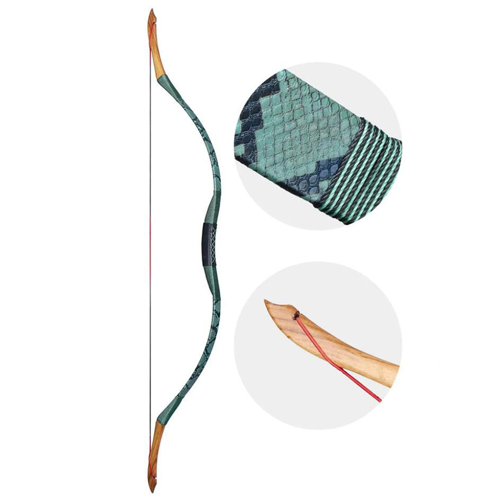 Arc Traditionnel Mongol Toparchery 53 Pouces - 30-50 Lbs, Bois Et Fibre, Chasse