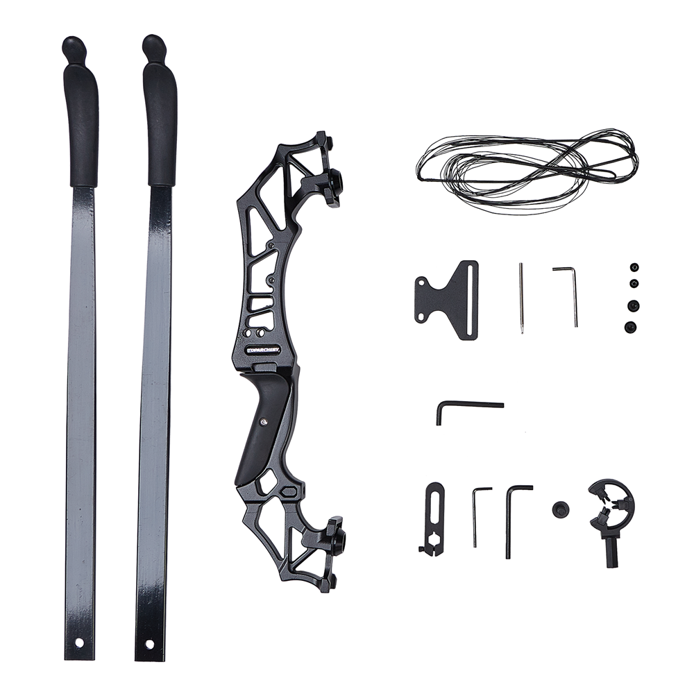 RH 54″Takedown Recurve Bow&Carbon Arrows Set for Archery Hunting Shooting Target