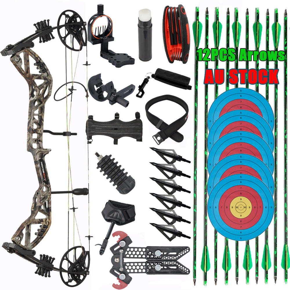 Archery Compound Bow Set 30-70LB Adjustable for Hunting Target Right Hand 310FPS