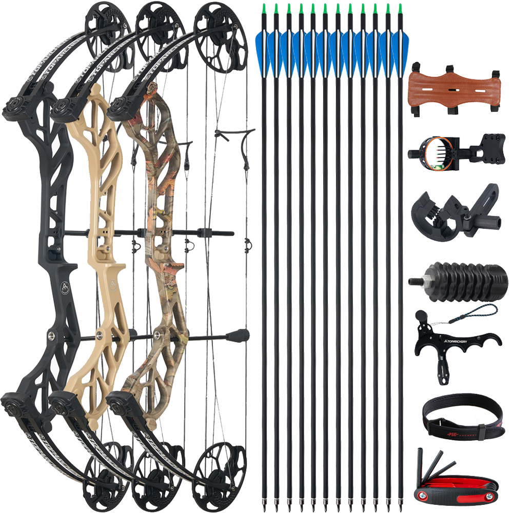 Compound Bow Set 19-70lbs Adjustable RH LH Archery Bow Hunting Shooting Target