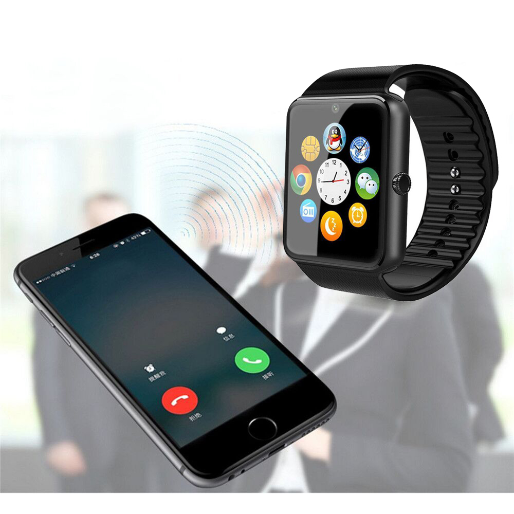 2020 Model GT08 Bluetooth Smart Watch Fits for Android iOS GSM GPRS SIM