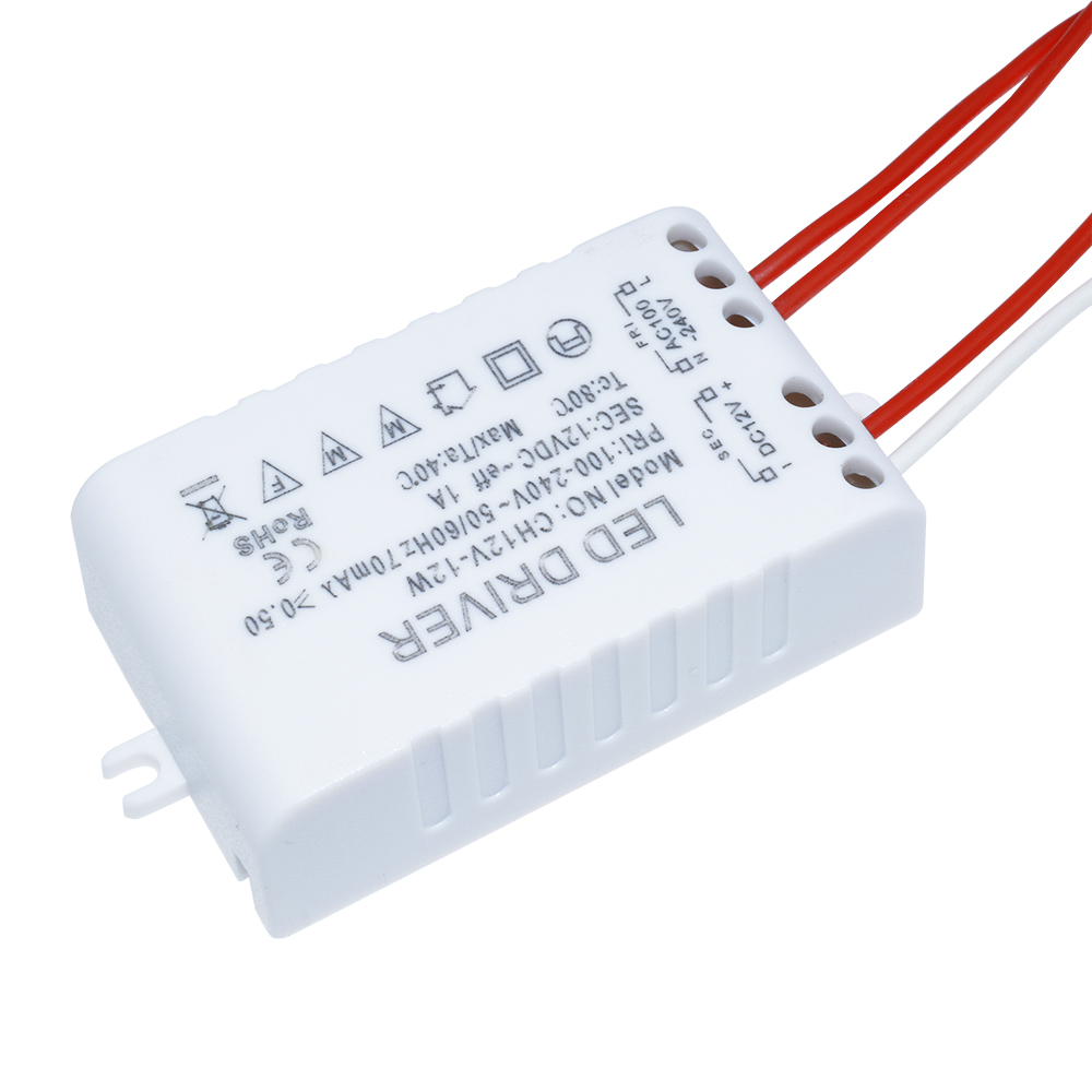 New 12W LED Driver Power Supply Transformer for LED Strip Lights DC 12V