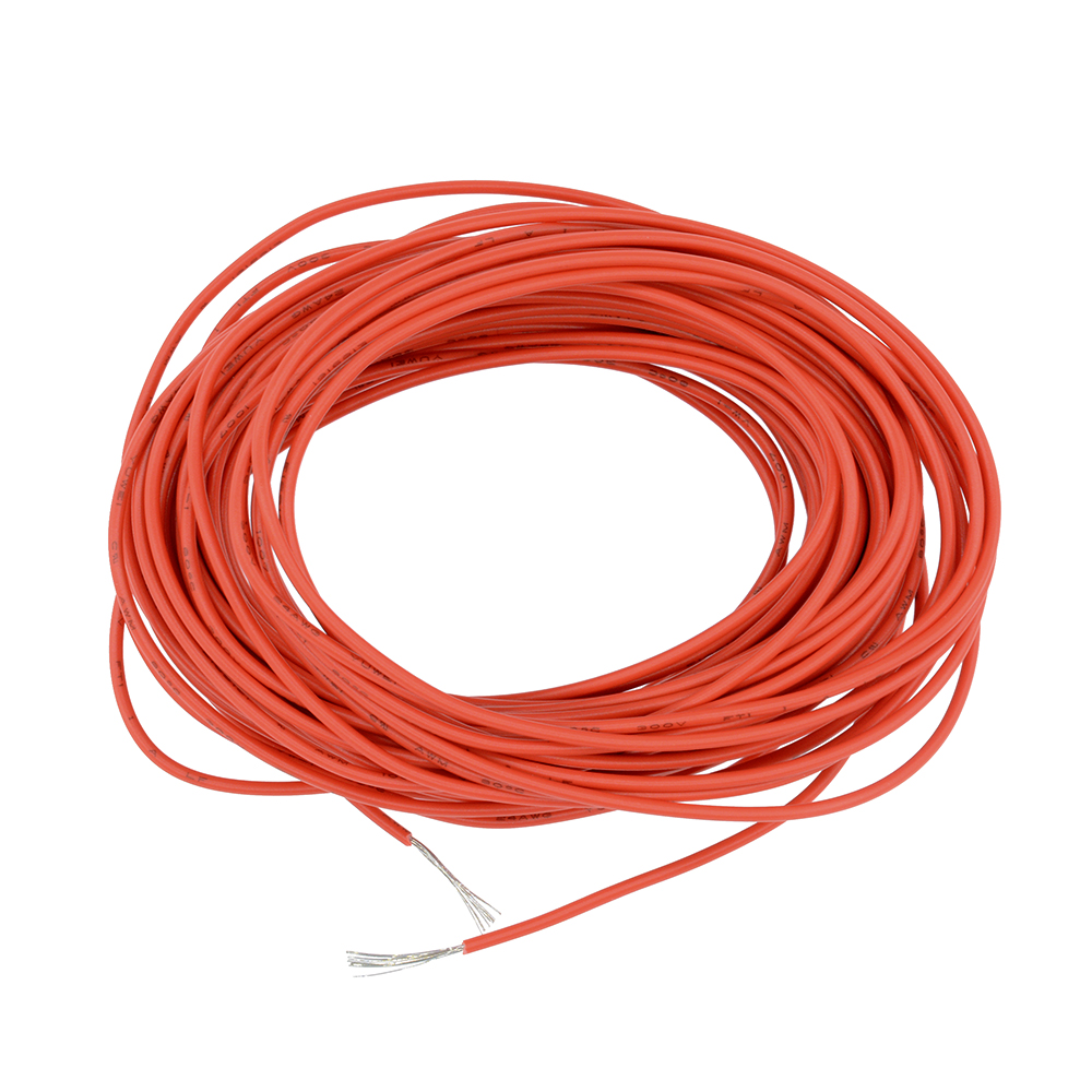 Flexible Stranded of Hook-up UL 1007 24 AWG wire cable Black 10M 300V