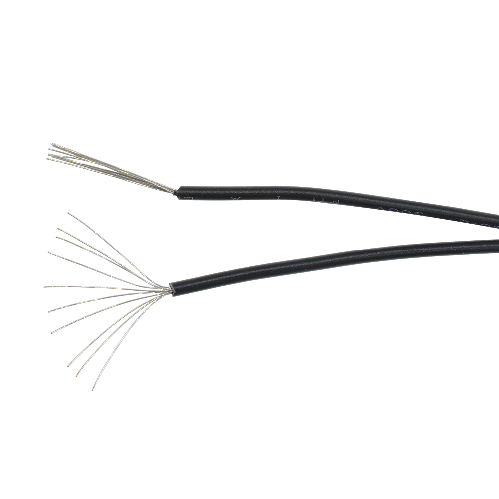 Flexible Stranded of Hook-up UL 1007 24 AWG wire cable Black 10M 300V