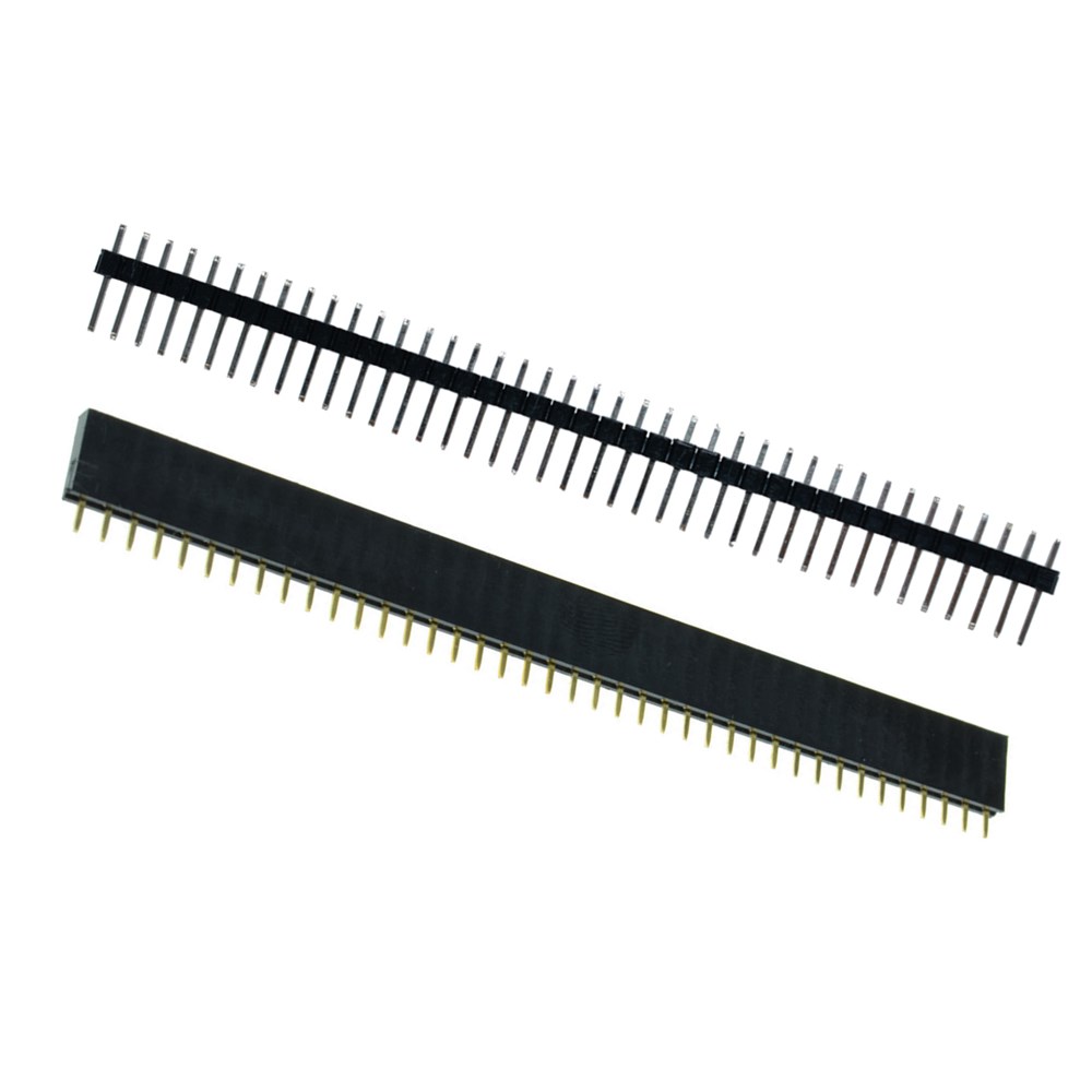 10pcs Maleandfemale 40pin 254mm Header Socket Single Row Strip Pcb Connector Cool Ebay 8023