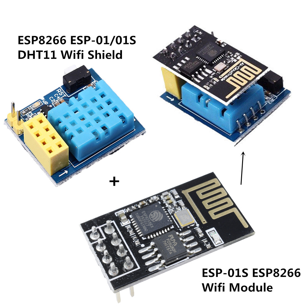 ESP8266 DHT11 Temperature Humidity WiFi Wireless Module Pin Adapter ESP-01//01S