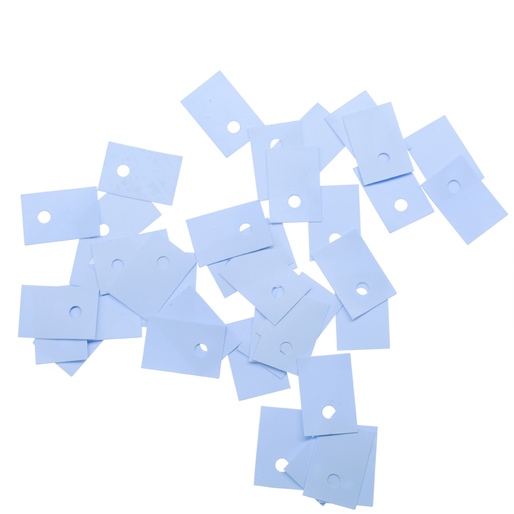100PCS NEW TO-220 Insulation Pads Silicone Heatsink Shim for Laptop CPU GPU