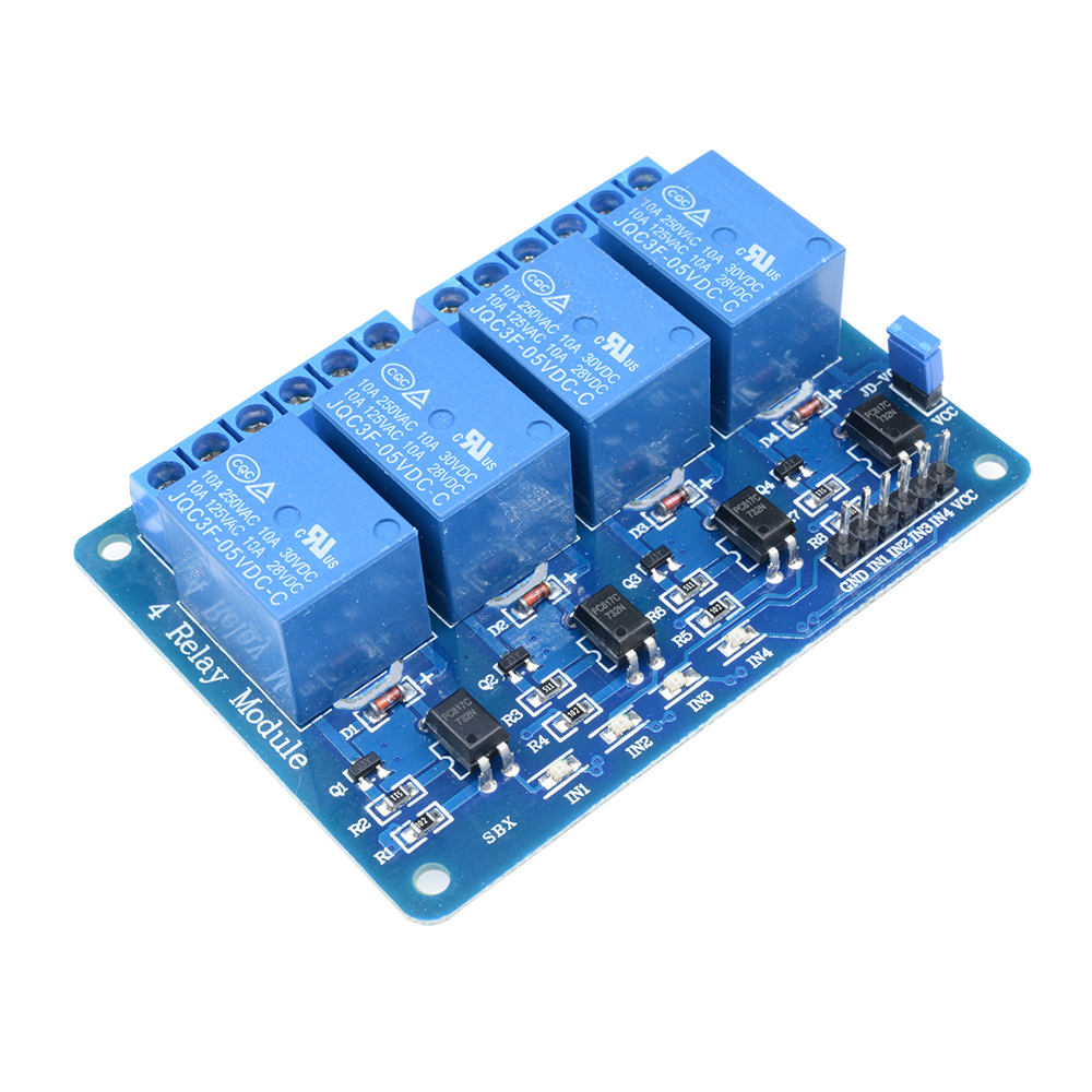 5V Four 4-Channel Relay Module For PIC AVR DSP ARM MSP430 Arduino