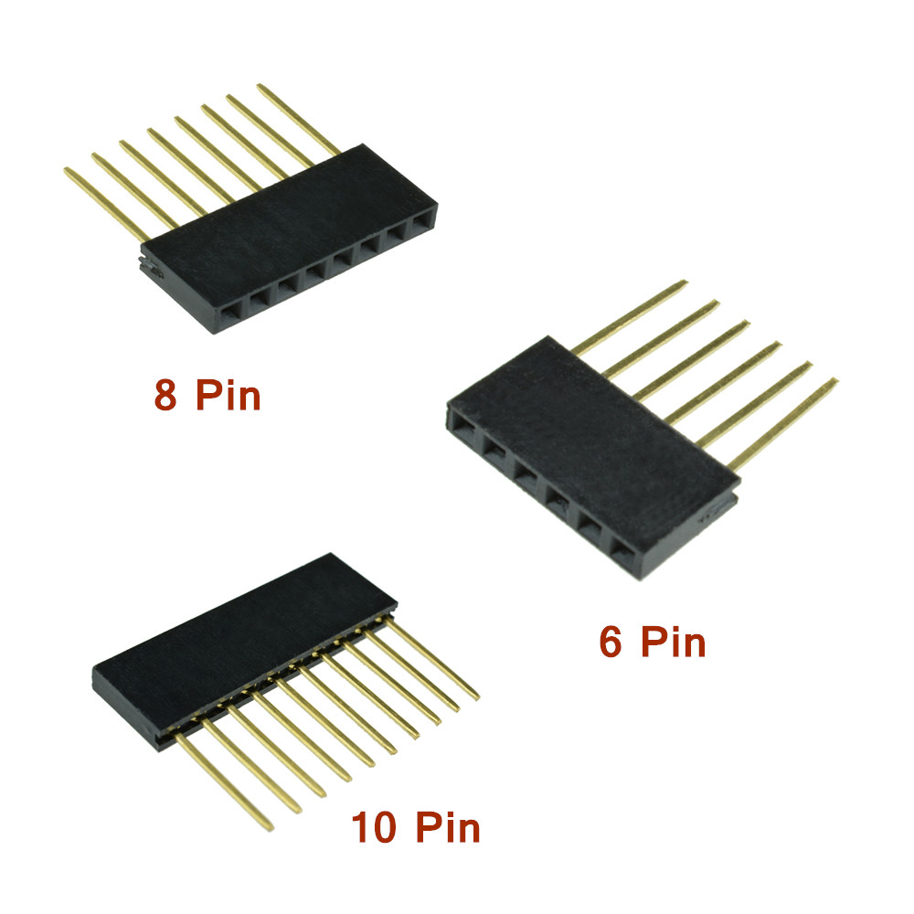 Stackable Header long Pins 6/8/10pin Arduino Shield UNO MEGA DUE 2.54mm ...