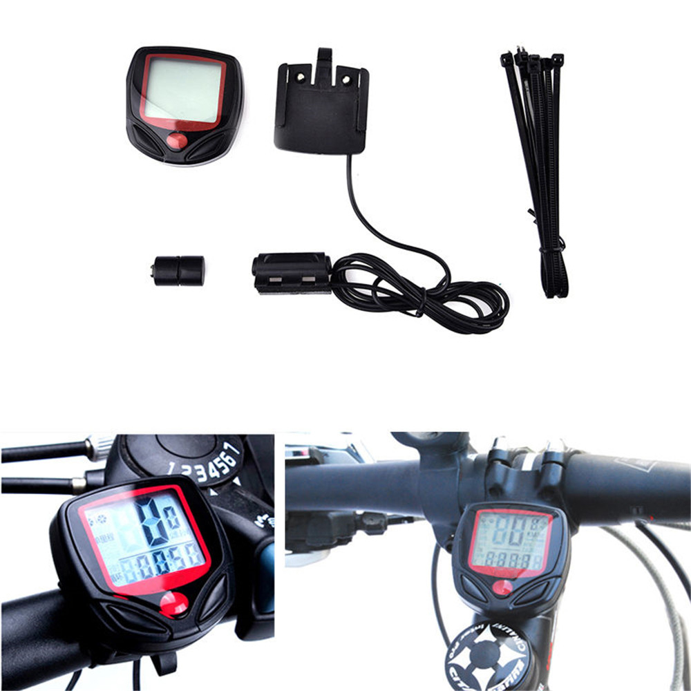 Bike Bicycle Cycling LCD Computer Odometer Speed Speedometer Waterproof