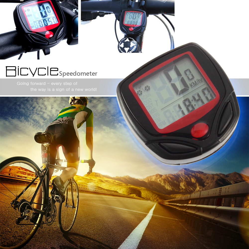 Bike Bicycle Cycling LCD Computer Odometer Speed Speedometer Waterproof