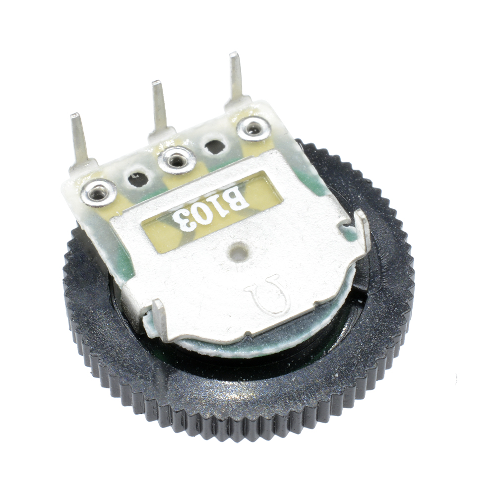 10PCS B103 10K Ohm 3Pin Single Linear Dial Wheel Potentiometer 16MM x