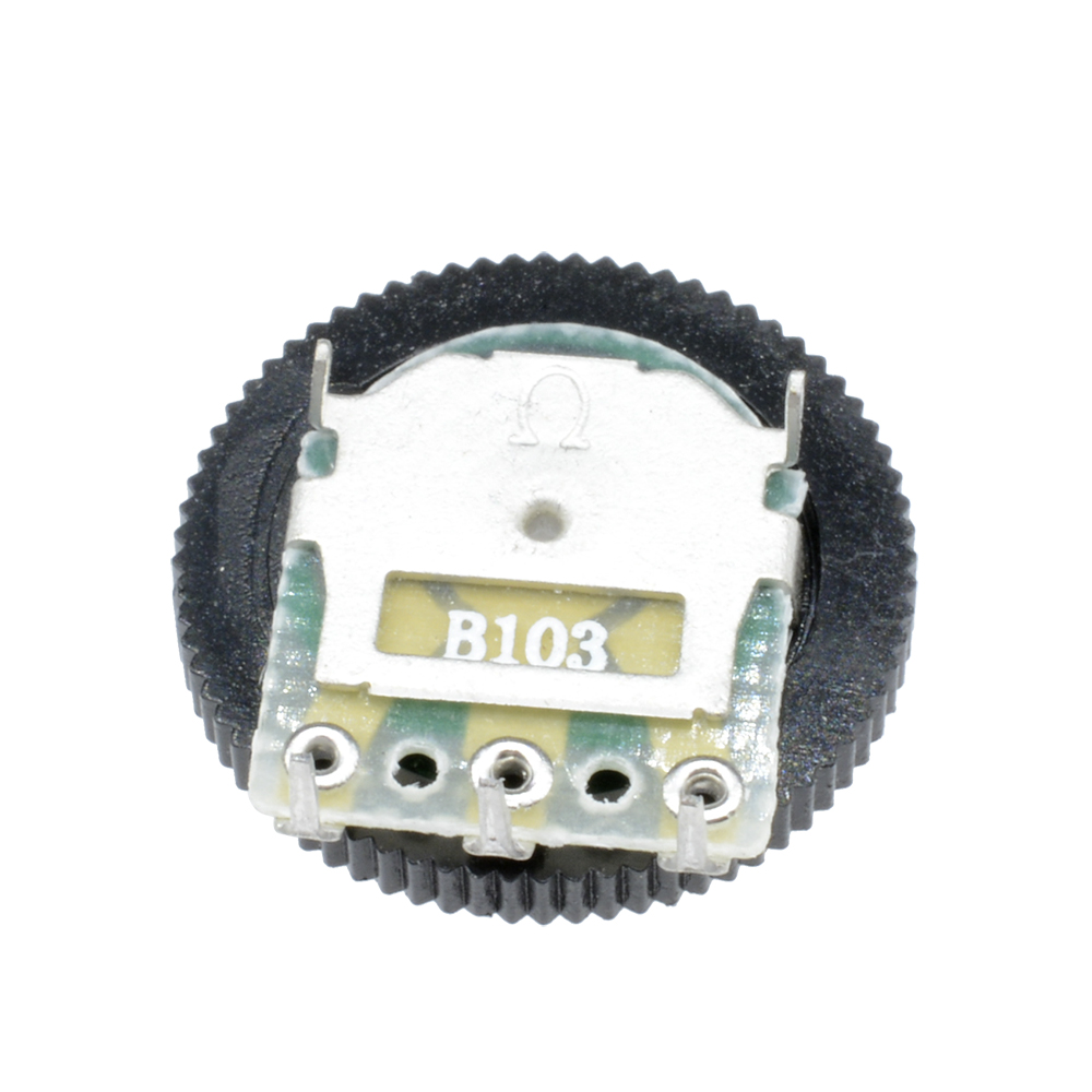 10PCS B103 10K Ohm 3Pin Single Linear Dial Wheel Potentiometer 16MM x