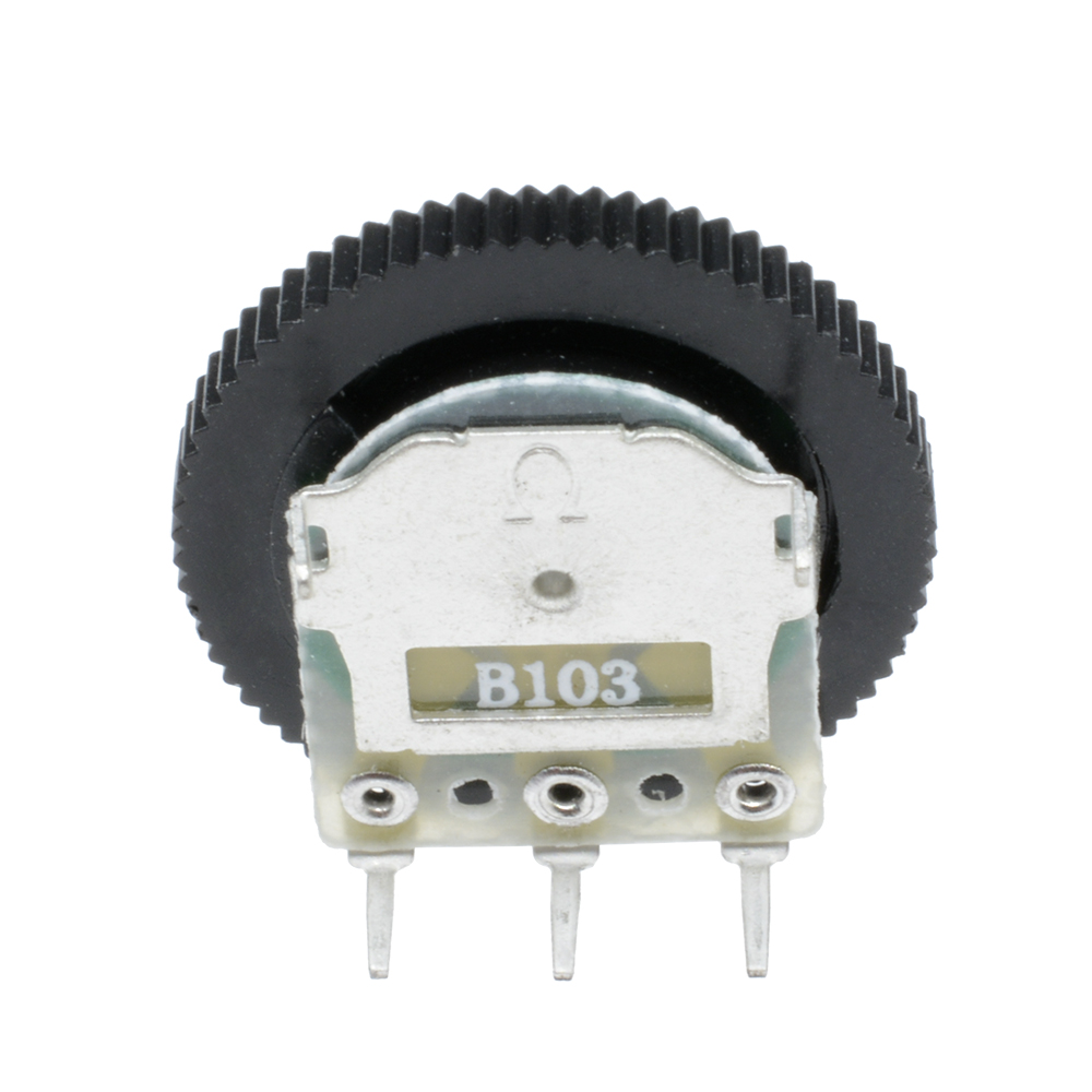 10PCS B103 10K Ohm 3Pin Single Linear Dial Wheel Potentiometer 16MM x