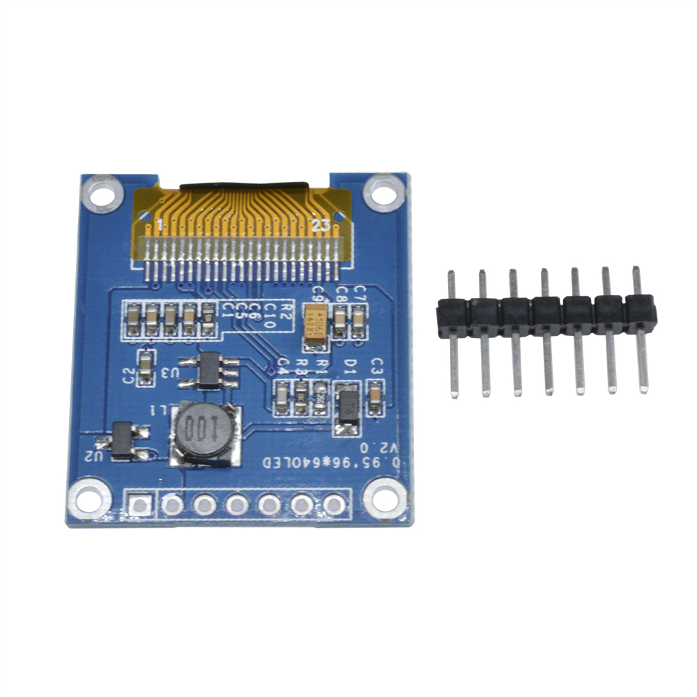 0.95 Inch 7pin Full Color 65K Color SSD1331 SPI OLED Display Module For ...