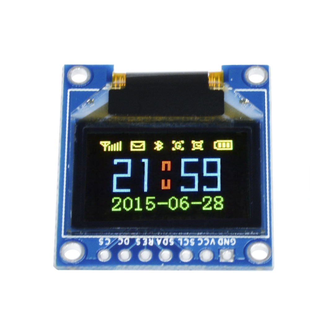 0.95 Inch 7pin Full Color 65K Color SSD1331 SPI OLED Display Module For ...