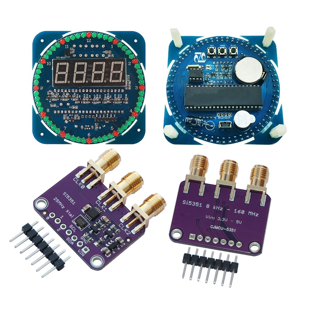 Si5351A I2C 25MHZ Clock Generator Breakout 8KHz to 160MHz for Arduino+DS1302 DIY