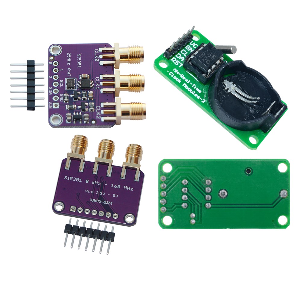 Si5351A I2C 25MHZ Clock Generator Breakout 8KHz to 160MHz for Arduino+DS1302 DIY