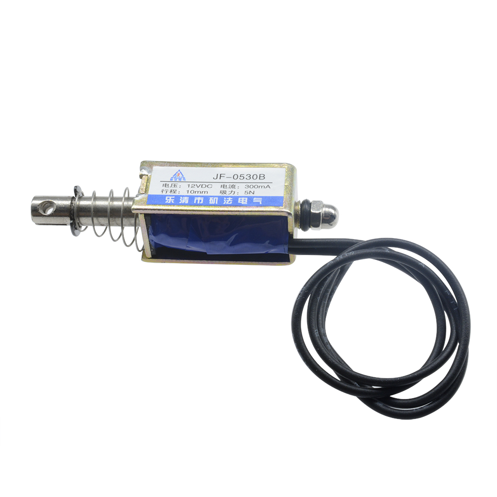 Elettromagnete A Solenoide JF-0530B - DC 6/12/24V, 5N, 10mm Corsa, Per Automazione Industriale - Foto 5