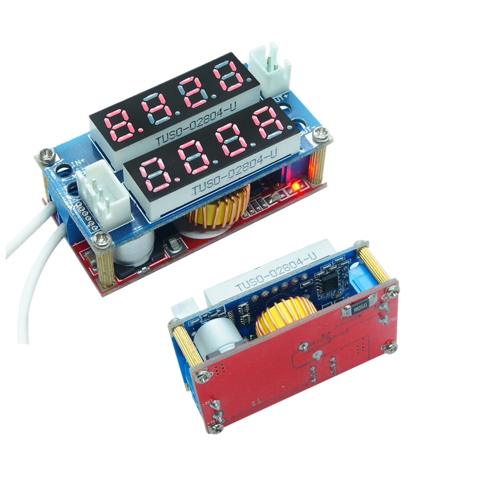 DC-DC Adjustable Power Step-down Charge Module DIY Kit Voltmeter Ammeter P4G1