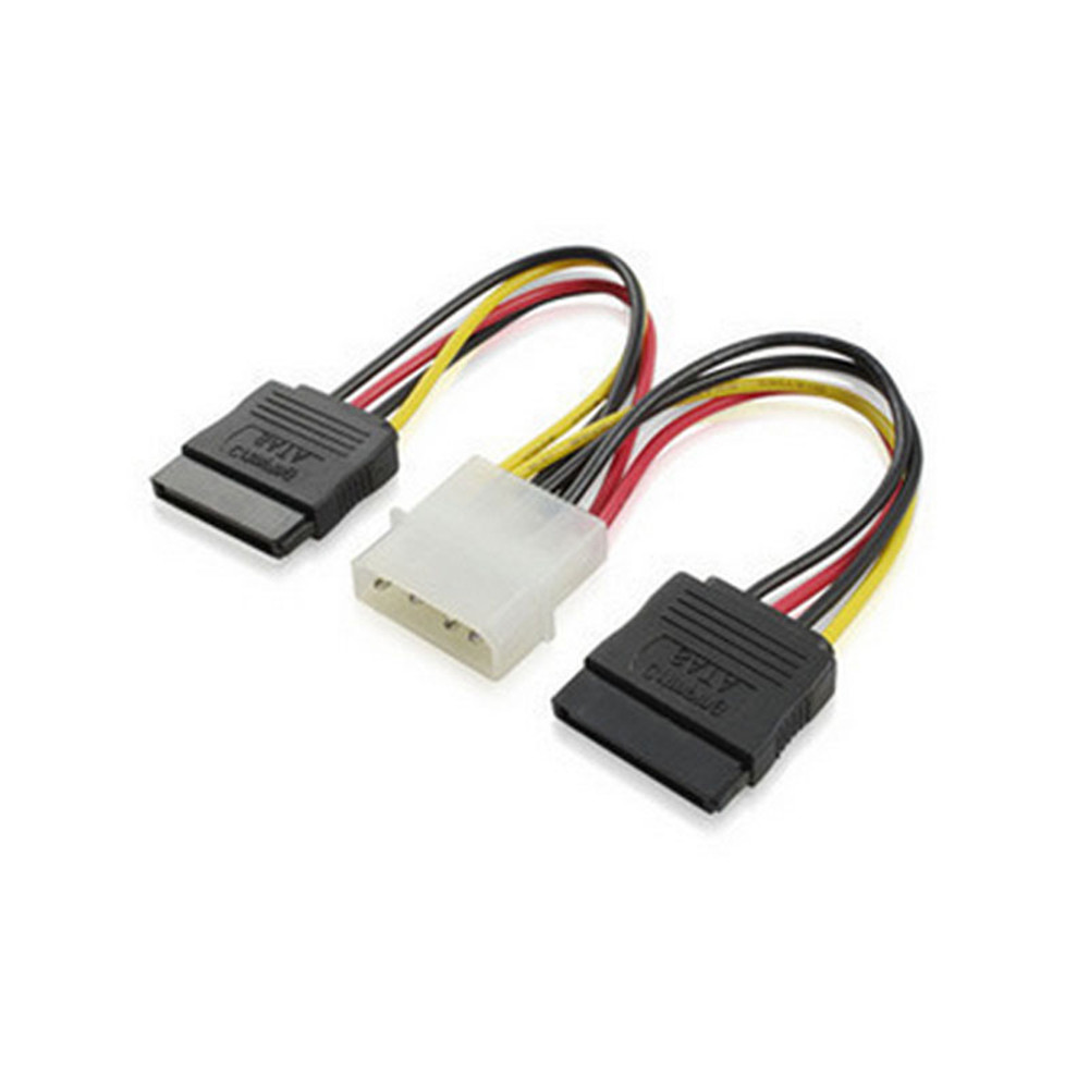 1/5/10 4Pin IDE Molex to 2 Serial ATA SATA Hard Drive Power Adapter ...