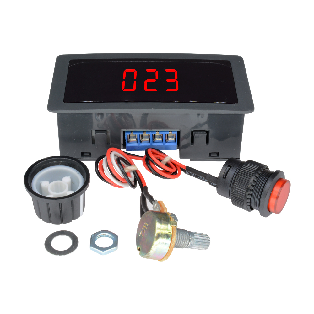 DC 6-30V 12V 24V Max 8A 16KHz PWM 3 Bit Digital LED Speed Controller for Motor