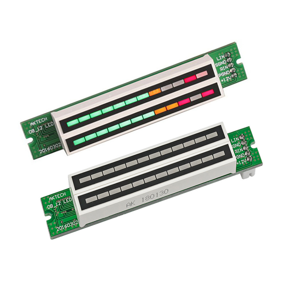 Dual 12-bit Music Level indicator LED Audio Display Analyzer Meter Lamps Light