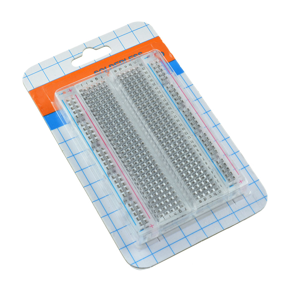 5//10PCS Universal Mini Solderless Breadboard Transparent Material 400 Points CF