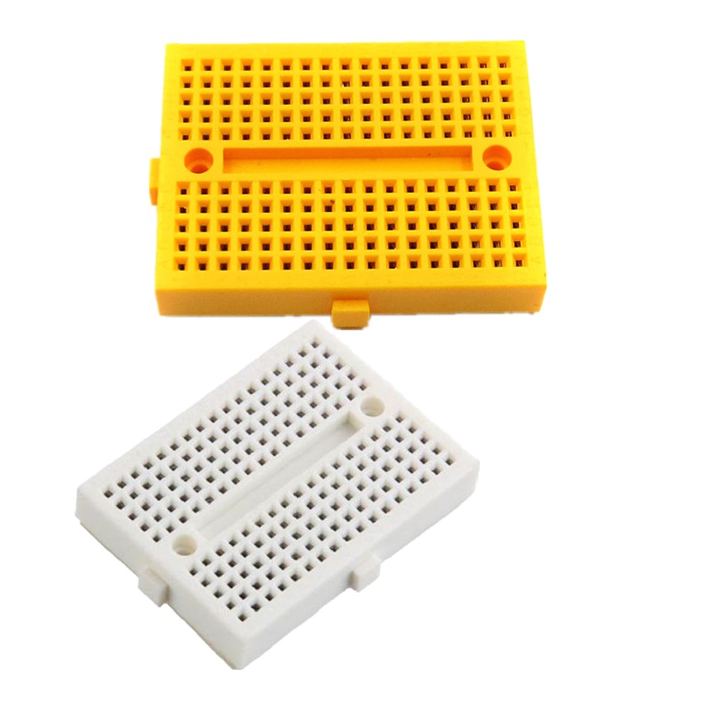 US seller 3 pieces White Mini Breadboard 170 Tie-Points Solderless
