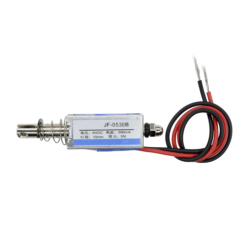 Pull Push Type Reset Style Electromagnet JF-0530B 30x16x15mm DC6V 300mA 5N//10mm