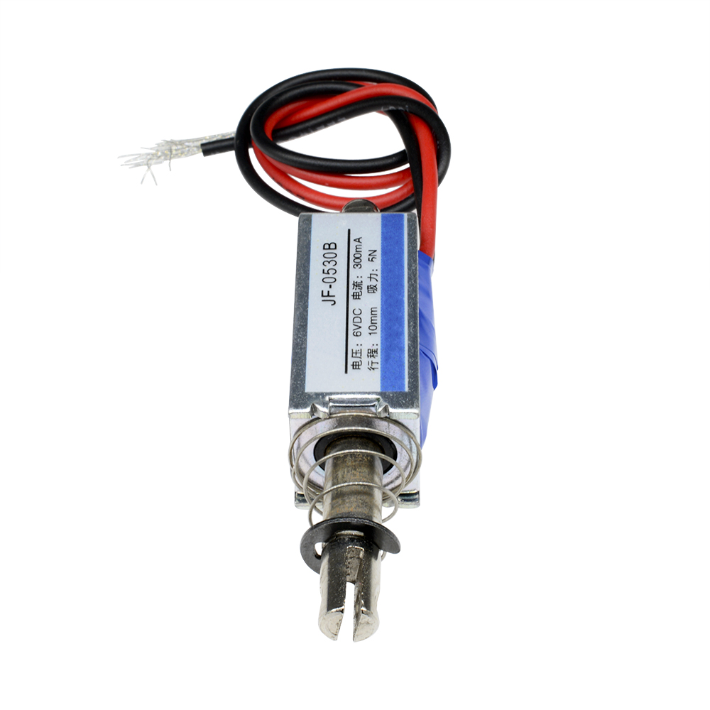 10pcs JF-0530B DC6V 300mA 5N//10mm Steady Pull-Push-Type Solenoid Electromagnet