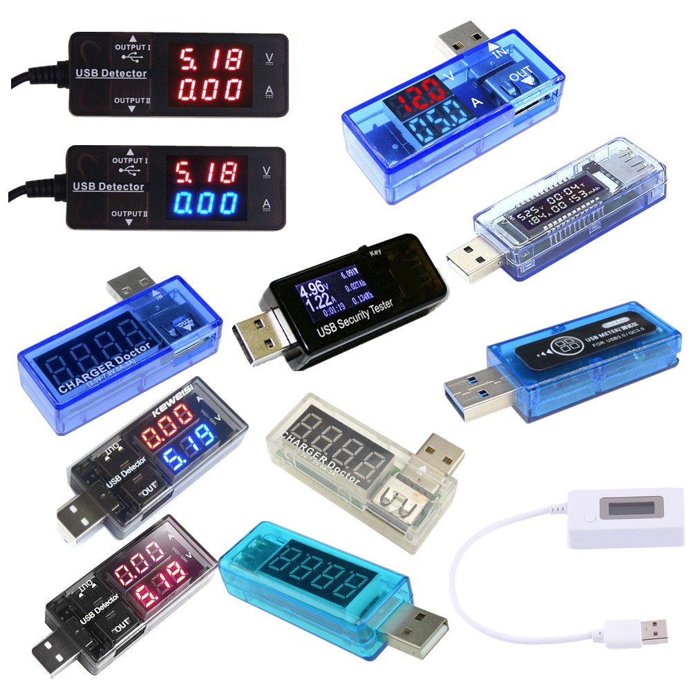 1PC USB Charger Tester DC 3.5V 7V USB Current Voltage Charging Detector Tester Battery Voltmeter Ammeter Charger Doctor