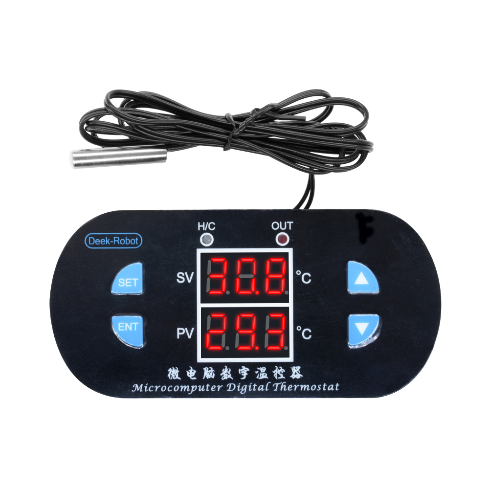 W1308 Dual LED Temperature Thermostat Alarm Digital 12V 10A Controller Sensor