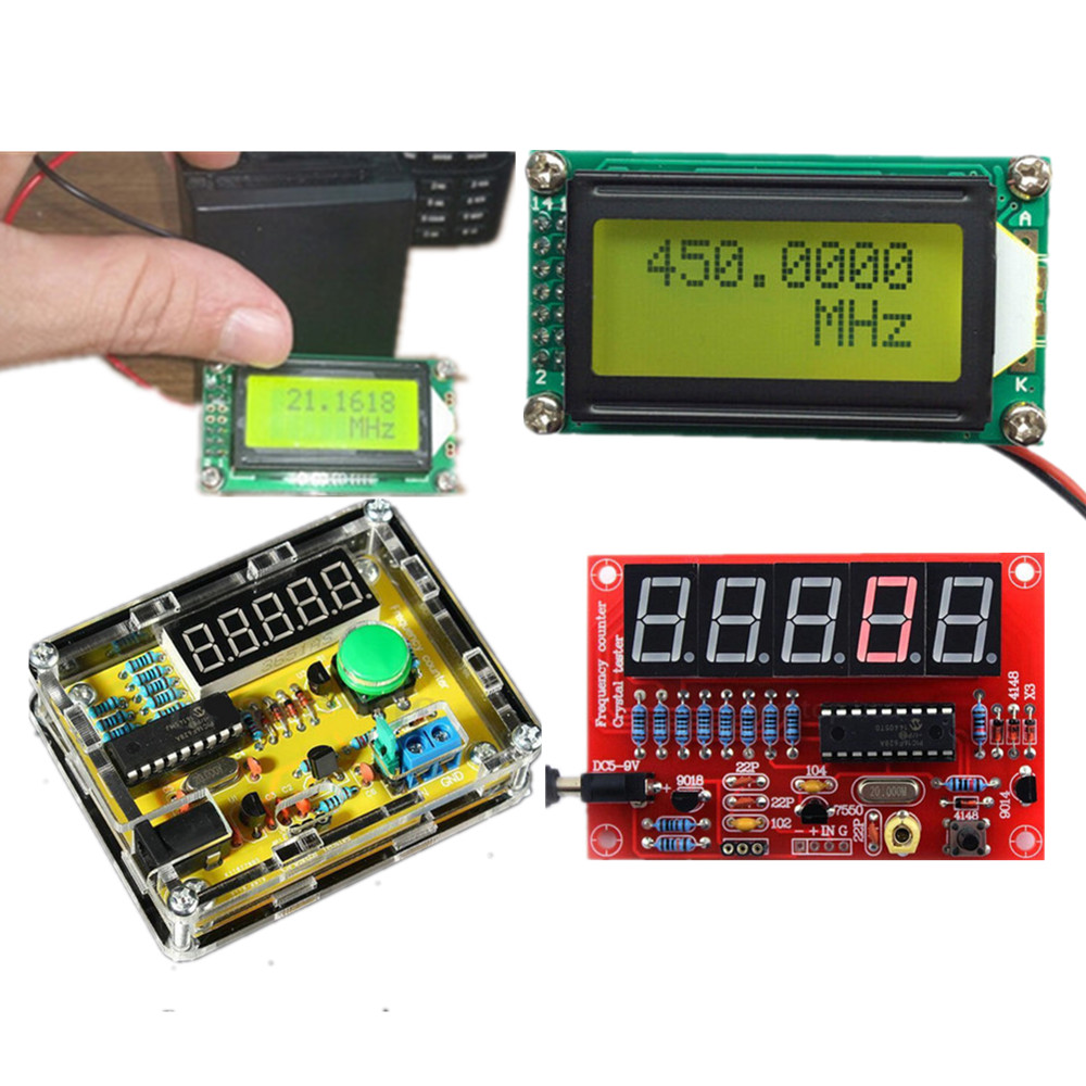 Crystal Oscillator Frequency Counter Tester meter 1Hz50MHz 1MHz1.1GHz DIY Kits eBay