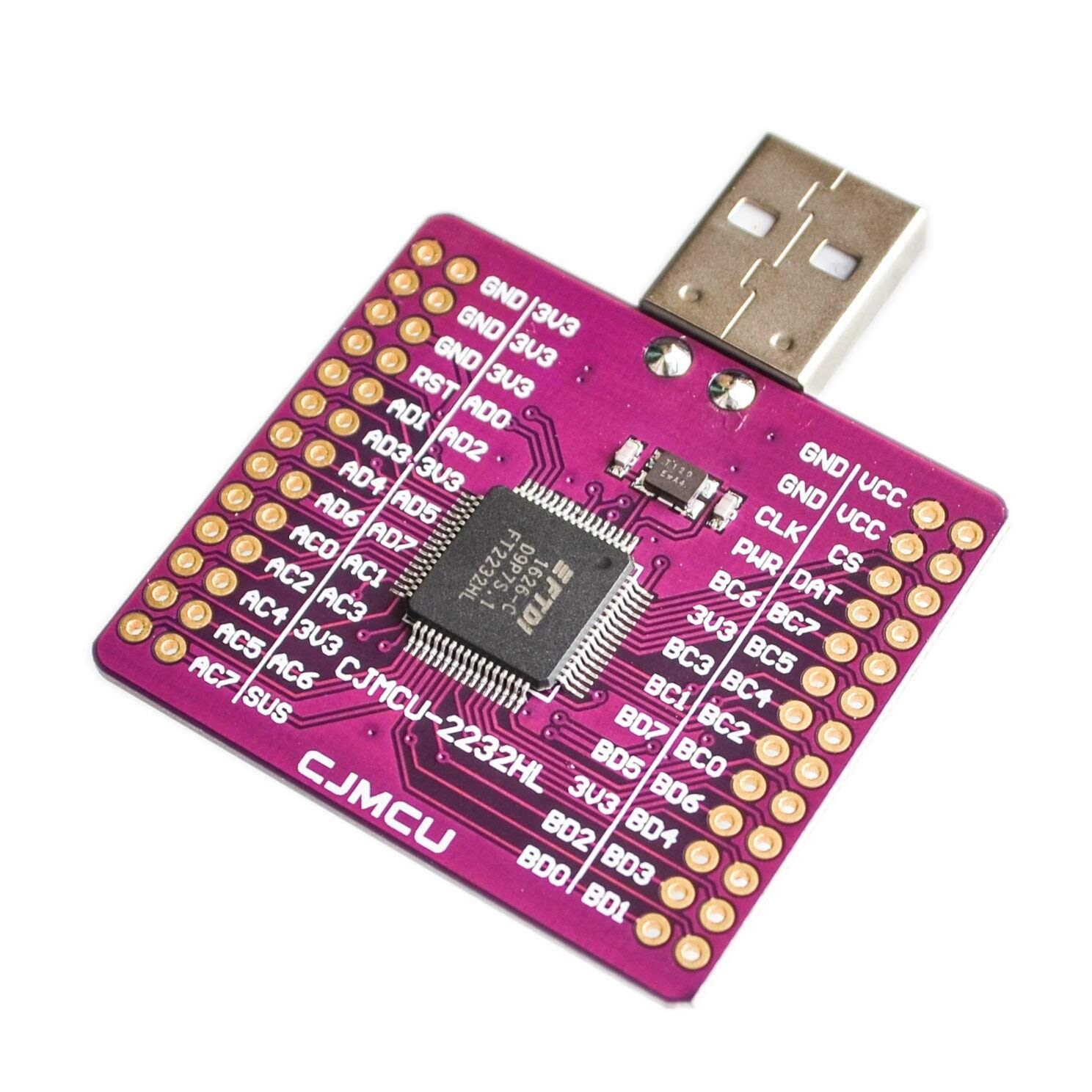 Uart spi i2c. Ft2232hl board v3. ft2232hl datasheet. spi uart. cjmcu.