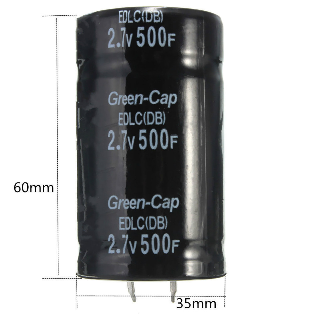 2.7V 500F Capacitor Farad Electrolytic Capacitor 35*60MM 16V 83F Four