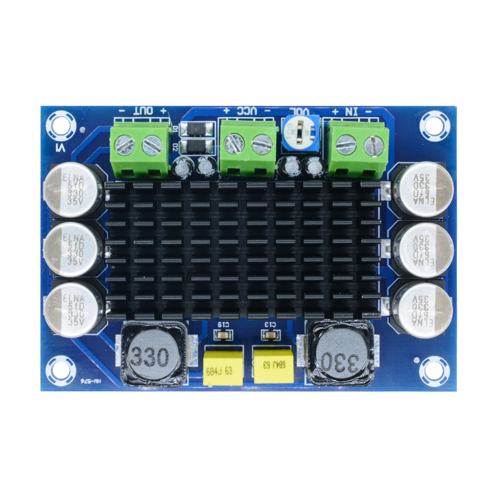 100W Bluetooth 4.0 Audio Amplifier Module – TPA3116D2, 2x120W, Digital, Blue